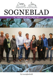 Vorbasse og Skjoldbjergs kirkeblad nr. 1 2017. Foto af det nye menighedsråd.