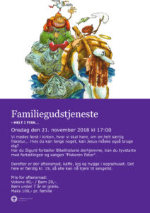 Onsdag den 25. november 2018 er der familiegudstjeneste i Vorbasse kirke
