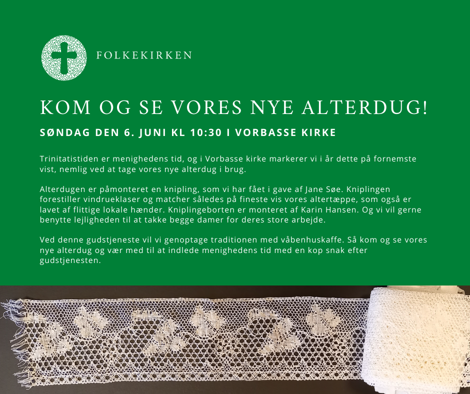 detalje af kniplingen